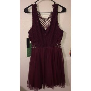 Burgundy Jr. Prom dress